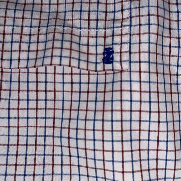 Izod plaid button up Long Sleeve dress shirt Size XXL Casual Business Office - Picture 4 of 4